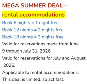 summer deal rentals